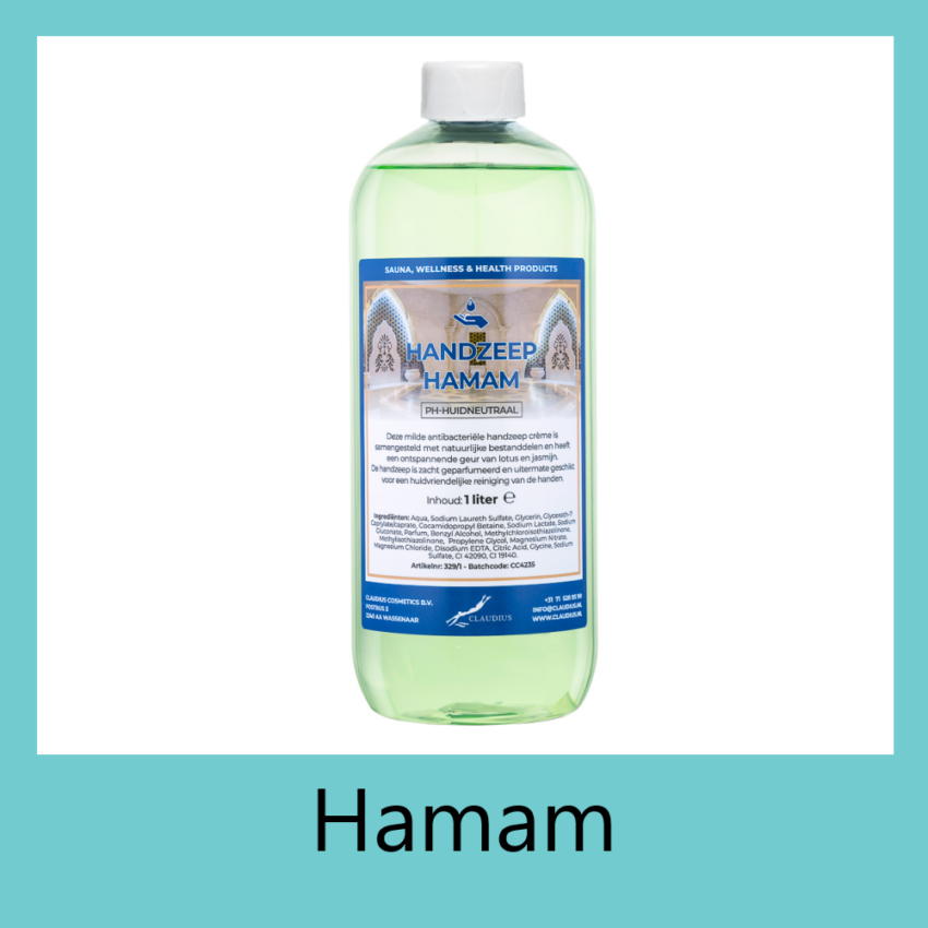 Handzeep Hamam 1 liter transparant met dop