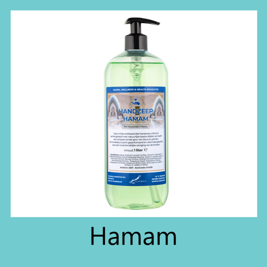 Handzeep Hamam 1 liter transparant met pomp