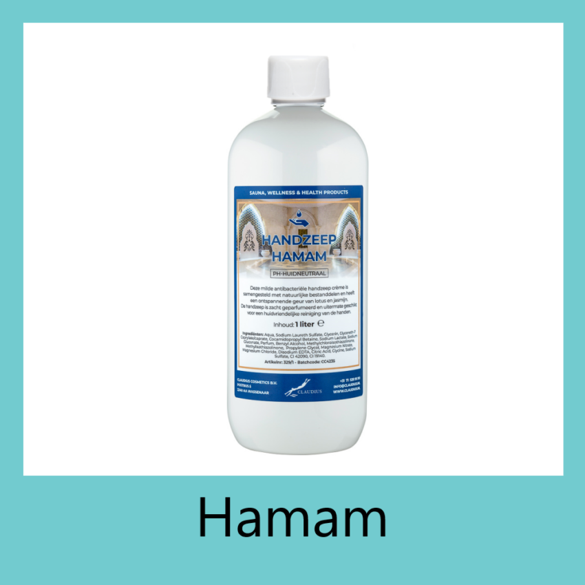 Handzeep Hamam 1 liter wit met dop