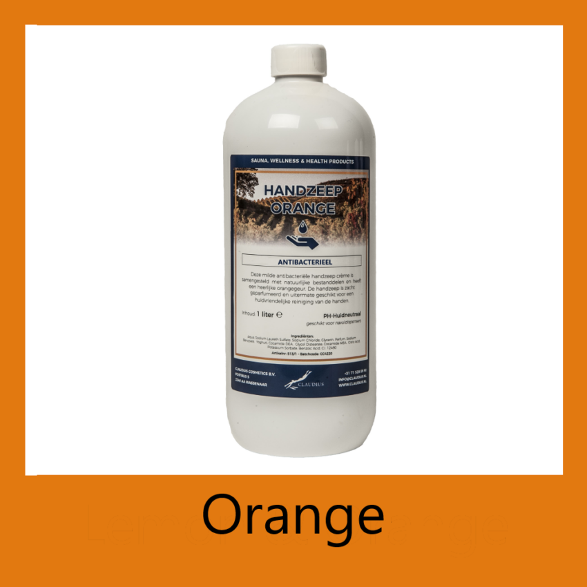 Handzeep Orange 1 liter - met dop