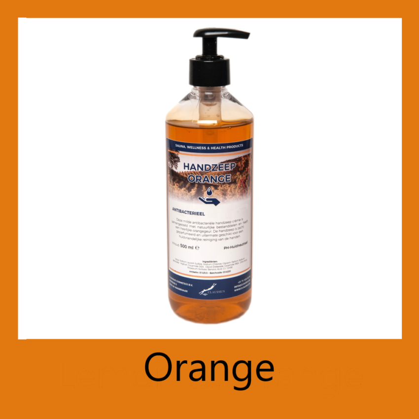 Handzeep Orange 500 ml - met pomp