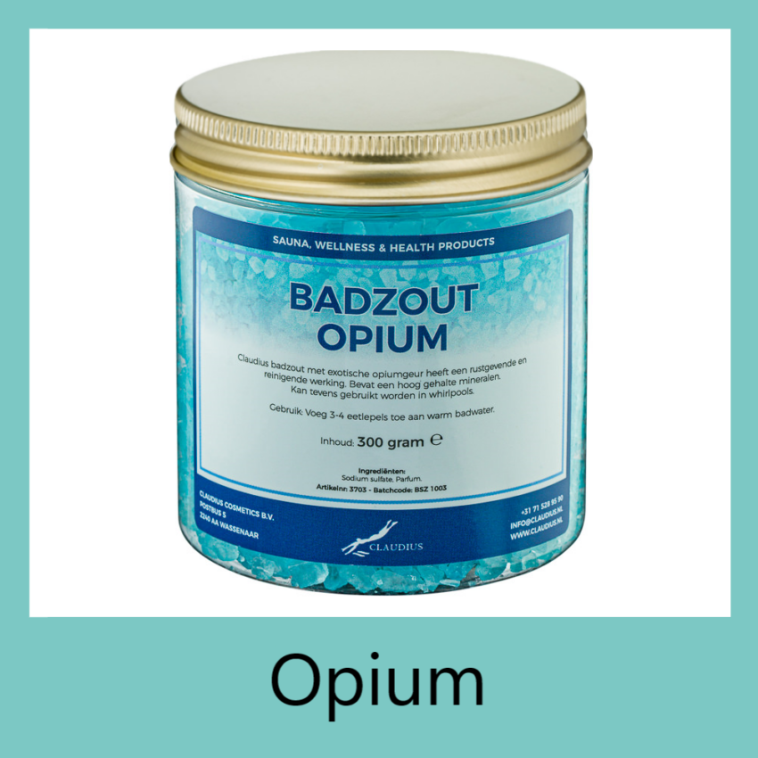 Badzout Opium 300 met etiket goud