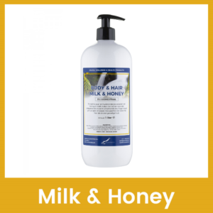 Body-en-Hair Milk & Honey 1 liter met pomp