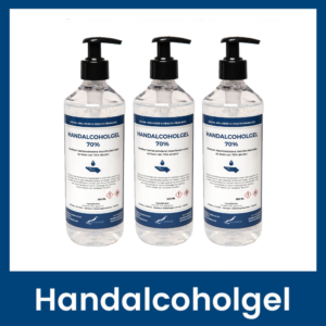 Handalcoholgel 70% <br> 500 ml met pomp - 3 stuks