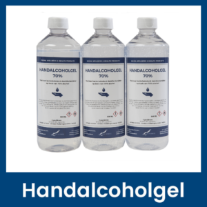 Handalcoholgel 70% <br> 500 ml met dop - 3 stuks