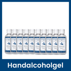 Handalcoholgel 70% <br> 75 ml - 10 stuks