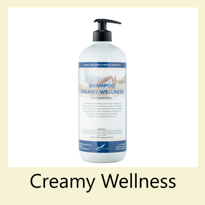 Shampoo Creamy wellness 1 liter met pomp