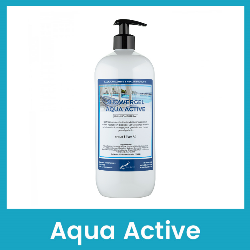 Showergel Aqua Active 1 liter met pomp