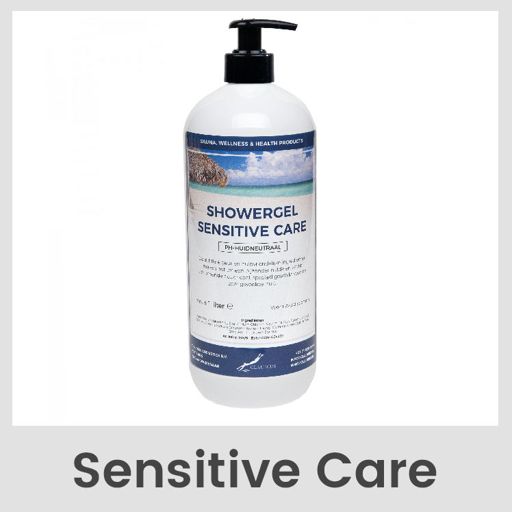 Showergel Sensitive care 1 liter met pomp