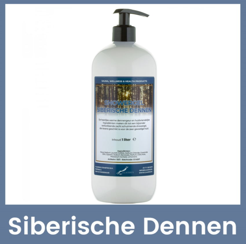 Showergel Siberische dennen 1 liter met pomp