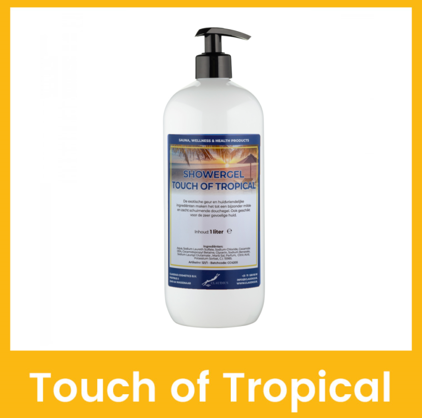 Showergel Touch of Tropical 1 liter met pomp