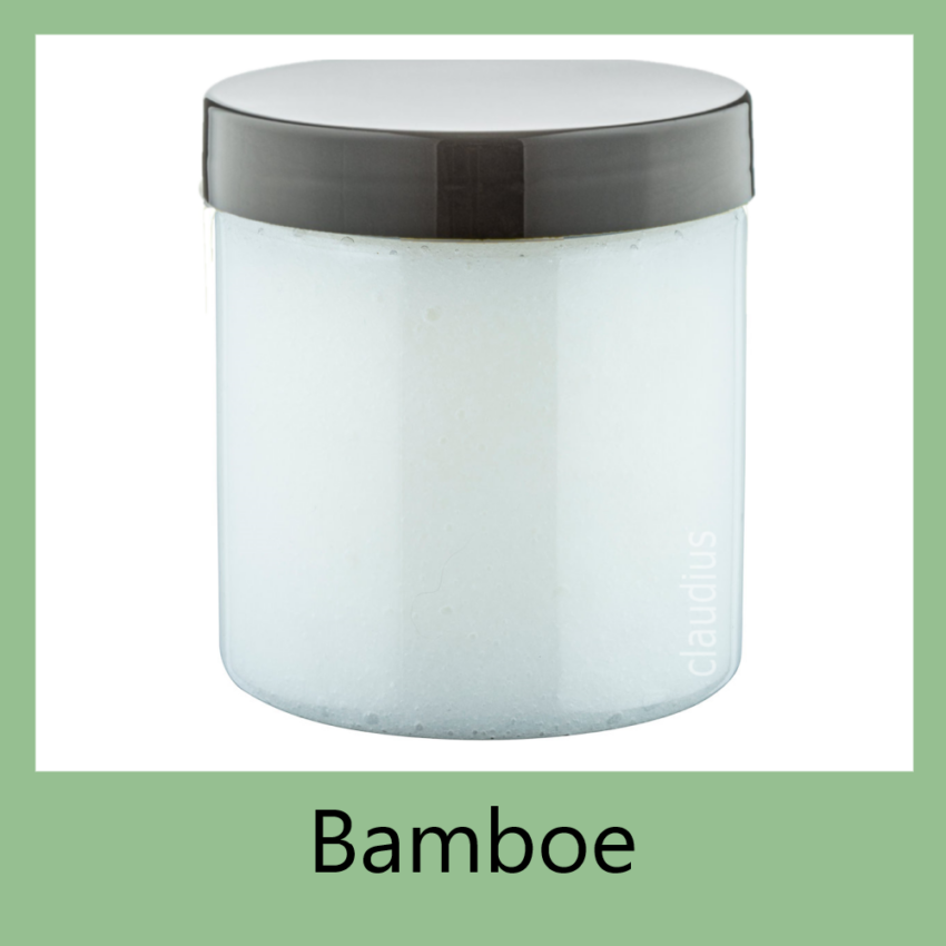 Bodyscrub-Gel Bamboe - zwarte deksel