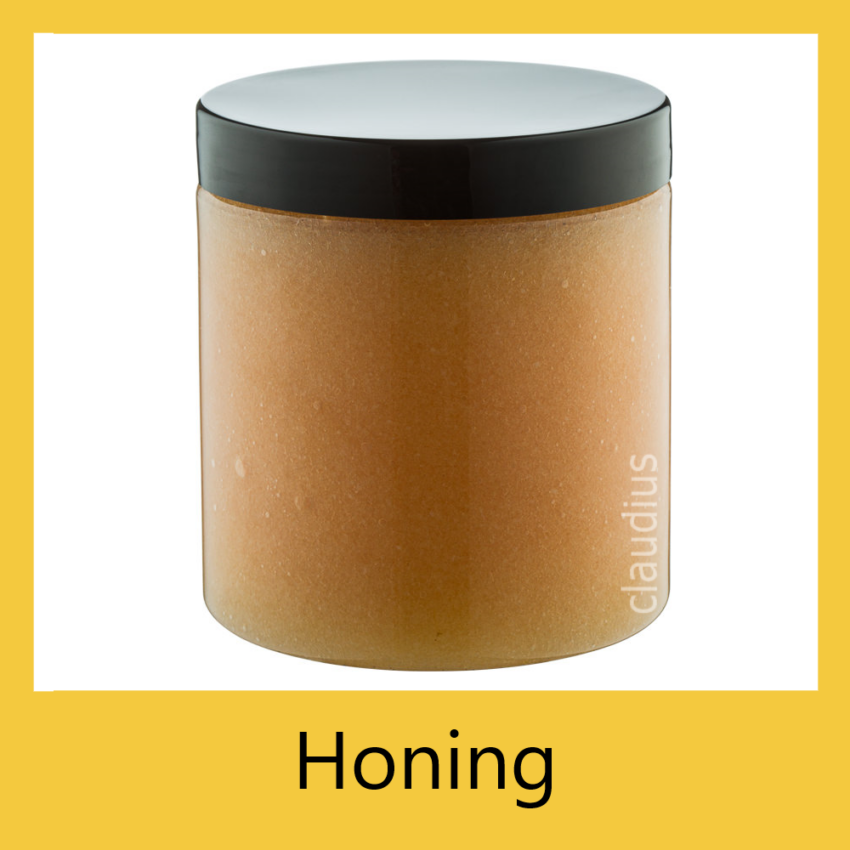 Bodyscrub-Gel Honey Zwart