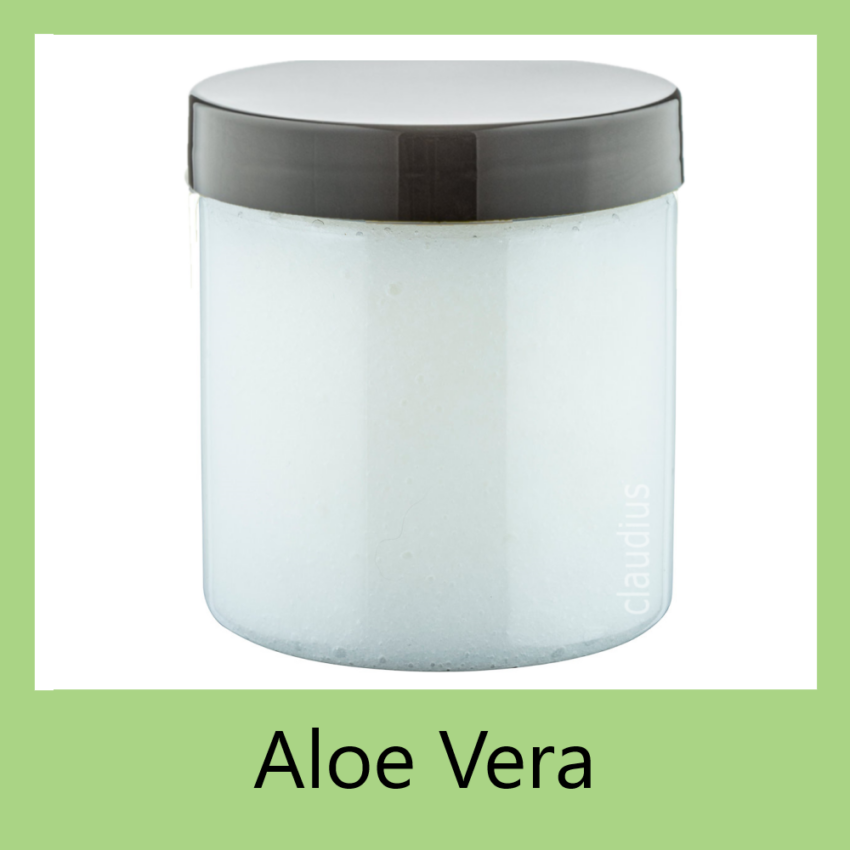 Bodyscrub-gel Aloe Vera - zwarte deksel