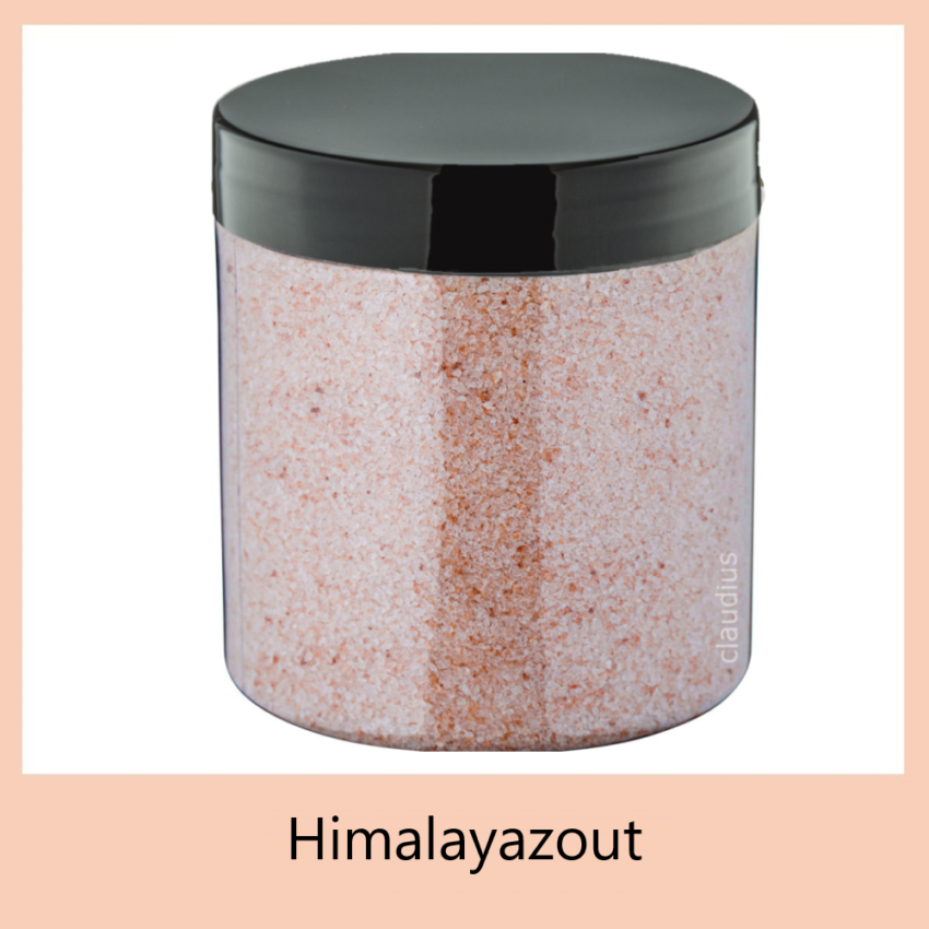 Himalayazout 300 gram - zwarte deksel met kader