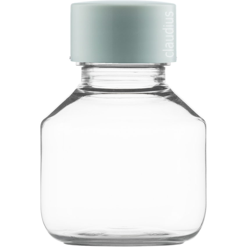 119. 50 ml - transparant - gladde witte dop