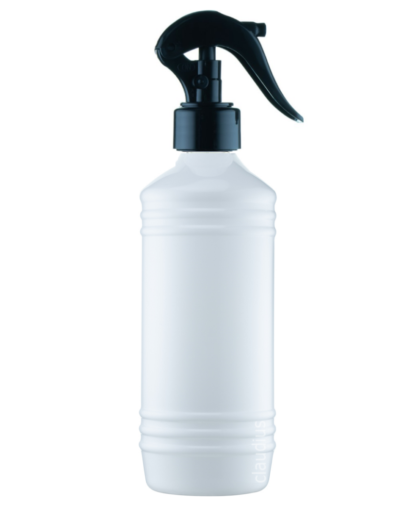 318. 500 ml wit met luxe spraykop