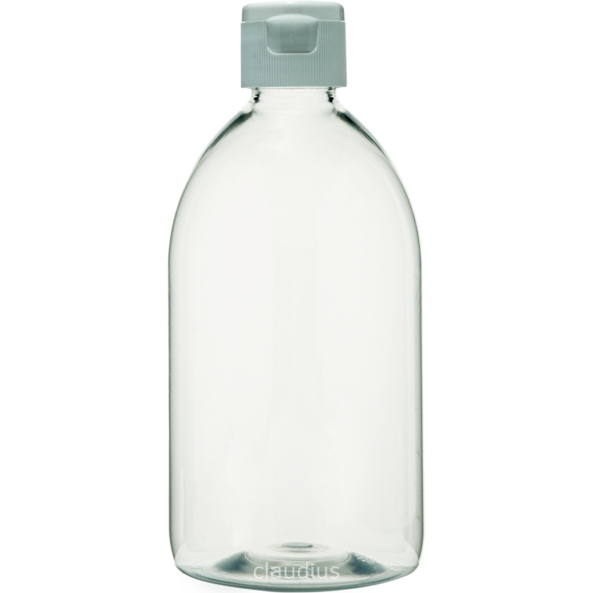 50. 500 ml fles witte klepdop