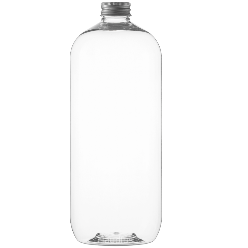 83. 1 liter transparant - aluminium dop