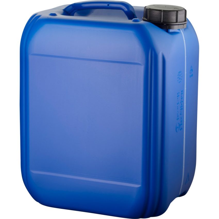 363. Jerrycan 10 liter blauw met zichtstreep