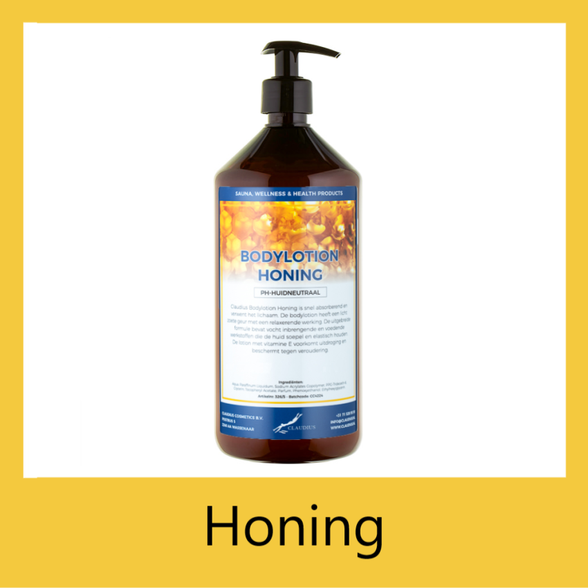Bodylotion Honing 1 liter met pomp - amber
