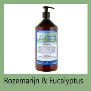 Claudius Bodylotion <br>Rozemarijn & Eucalyptus <br> 1 liter met pomp