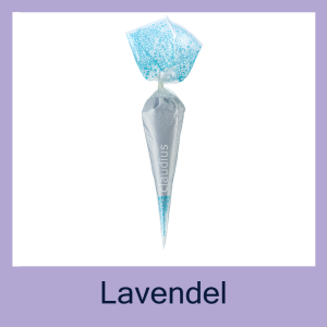 Scrubzout Lavendel <br> 300 gram in puntzak <br>Blauw<br> set van 6 stuks