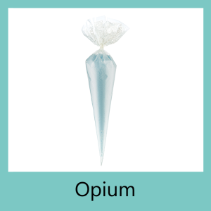 Scrubzout Opium <br> 500 gram in puntzak <br>Wit<br> set van 6 stuks