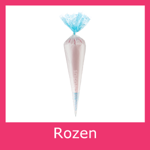 Scrubzout Rozen<br>500 gram in puntzak <br>Blauw<br> set van 6 stuks