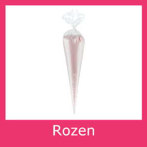 Scrubzout Rozen<br>500 gram in puntzak <br>Transparant<br> set van 6 stuks