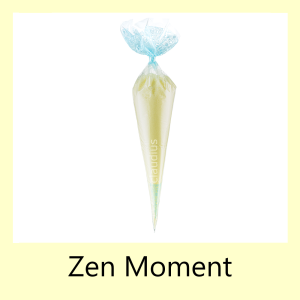 Scrubzout Zen Moment <br> 500 gram in puntzak <br>Blauw <br> set van 6 stuks