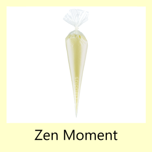 Scrubzout Zen Moment <br> 500 gram in puntzak <br>Transparant<br> set van 6 stuks
