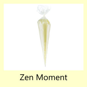 Scrubzout Zen Moment <br> 500 gram in puntzak <br>Wit<br> set van 6 stuks