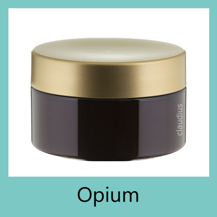 Badzout Opium 300 amber met gouden deksel