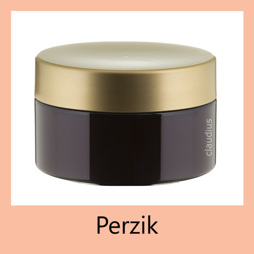 Perzik - 300 gram amber gouden deksel
