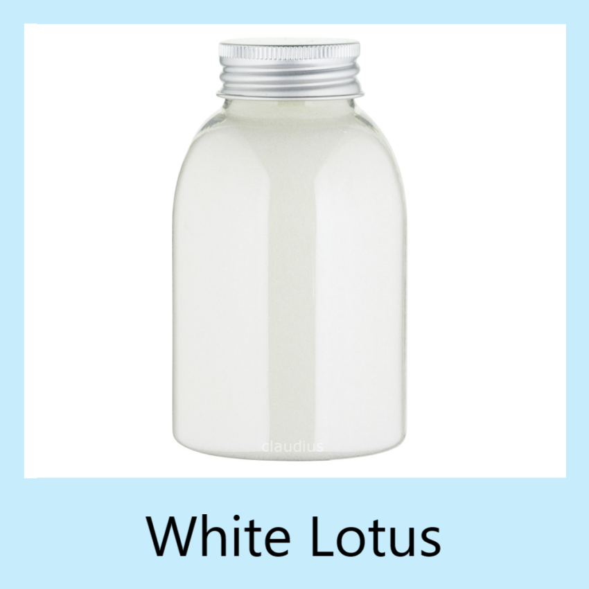 White Lotus 300 gram transparant met alu dop