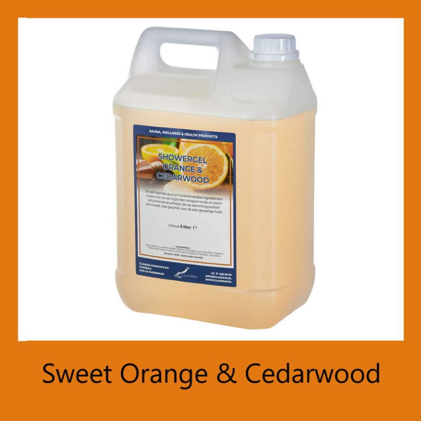 Showergel Sweet Orange & Cedarwood 5 liter