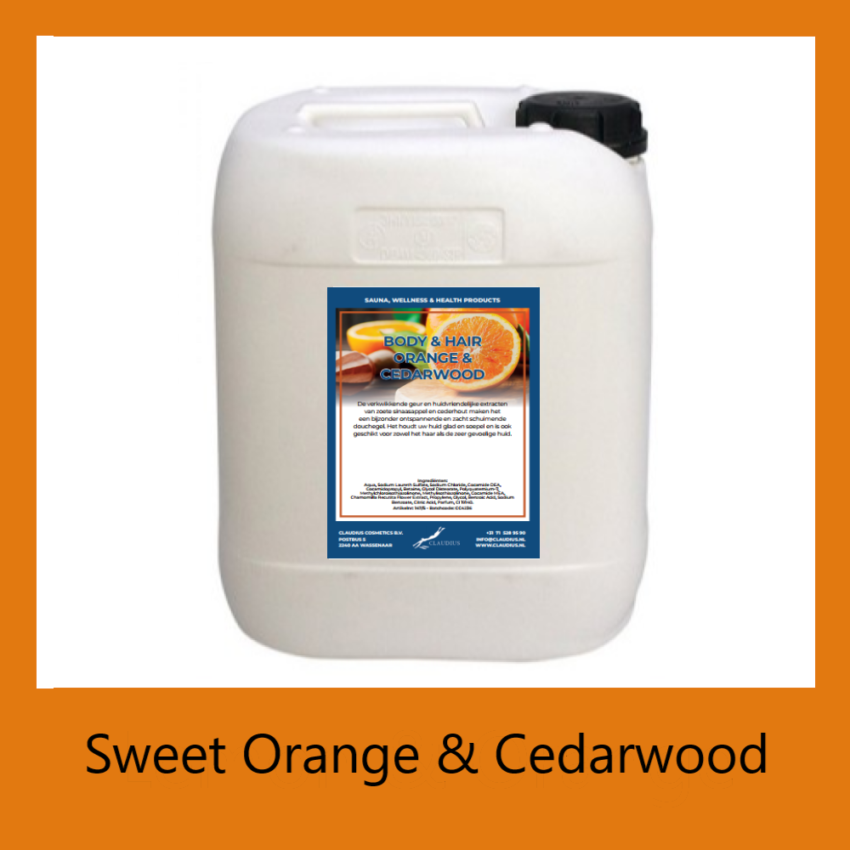 Body-en-Hair Sweet Orange en Cedarwood 10 liter