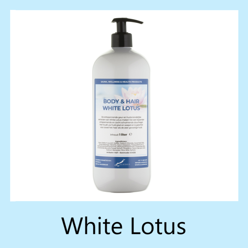 Body-en-Hair White Lotus 1 liter met pomp