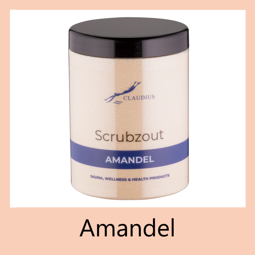 Scrubzout Amandel 1250 gram - zwart