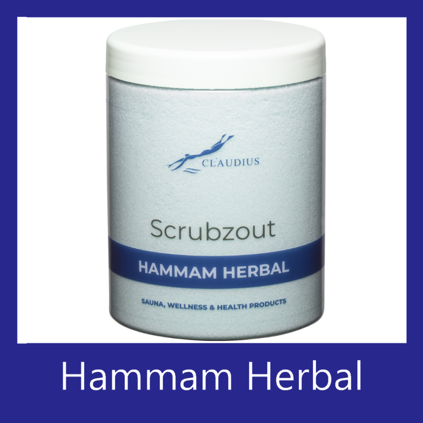 Scrubzout Hammam Herbal 1250 gram - wit