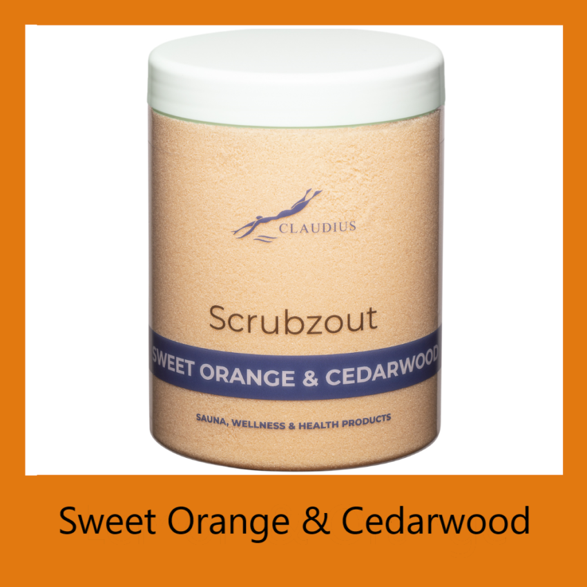 Scrubzout Sweet Orange & Cedarwood 1250 gram - wit