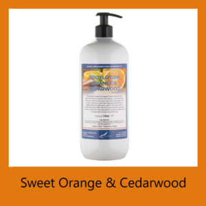 Claudius Bodylotion <br>Sweet Orange & Cedarwood <br> 1 liter met pomp