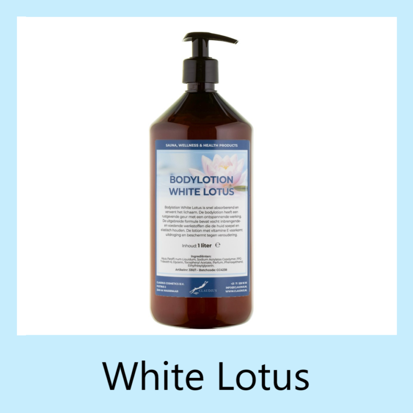 Bodylotion White Lotus 1 liter amber met pomp