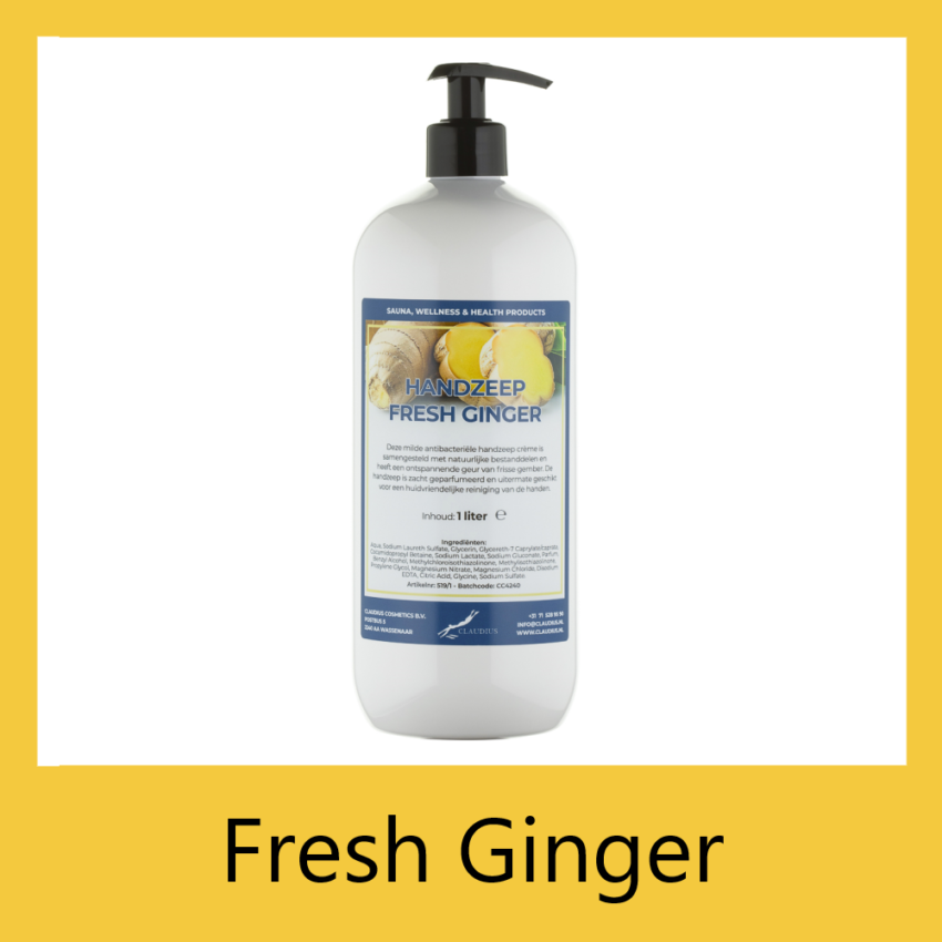 Handzeep Fresh Ginger 1 liter met pomp