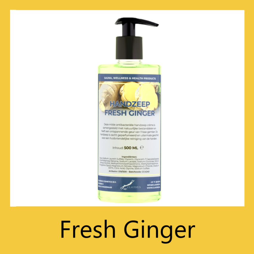 Handzeep Fresh Ginger 500 ml met pomp