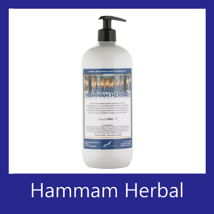 Handzeep Hammam Herbal 1 liter met pomp