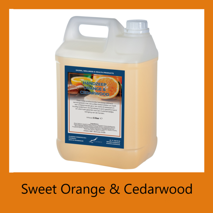 Handzeep Sweet Orange & Cedarwood 5 liter