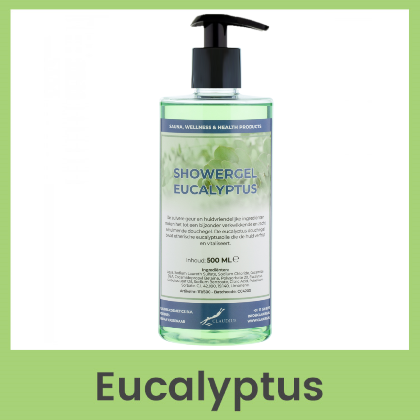 Showergel Eucalyptus 500 ml met pomp