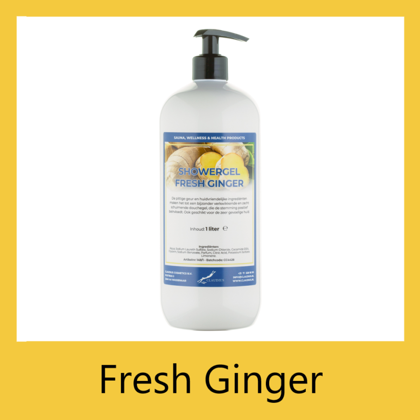 Showergel Fresh Ginger 1 liter met pomp